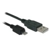 Logo USB kabel (2.0), USB A M - microUSB (M), 1.8m, czarny, blister