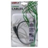 Logo USB kabel (2.0), USB A M - miniUSB (M), 1m, czarny, blister, EOL