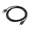 Logo USB kabel (2.0), USB A M - miniUSB (M), 1.8m, czarny, blister, EOL