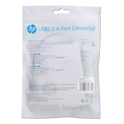 USB (2.0) hub 4-port, DHC-CT110C, czarny, Hewlett-Packard
