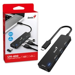 USB (3.0) hub 4-port, UH-400, czarny, Genius