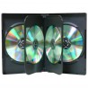 Box na 6 szt. DVD, czarny, 24mm