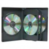Box na 6 szt. DVD, czarny, 24mm