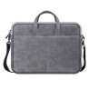 Torba na  notebook 15,6", SOLID, szara z imitacja skóry, Defender