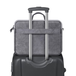 Torba na  notebook 15,6", SOLID, szara z imitacja skóry, Defender