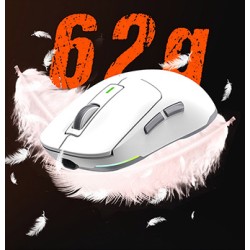 Meetion GW24 Mysz biała, 8000DPI, Tri-Mode