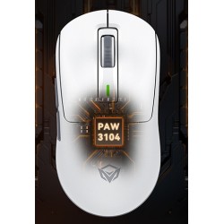 Meetion GW24 Mysz biała, 8000DPI, Tri-Mode