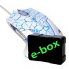 E-blue Mazer Pro Mysz przewodowa, biało-niebieska, 2500DPI, e-box