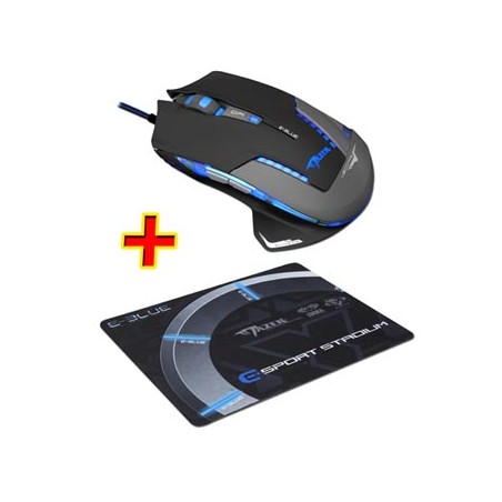 E-blue Mazer Pro Mysz przewodowa USB, czarna, 2500DPI