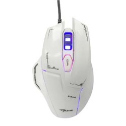 E-blue Mazer Mysz przewodowa, biała, 2500DPI