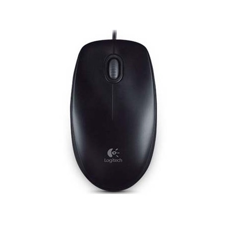 Logitech B100 Mysz przewodowa, czarna, 800DPI