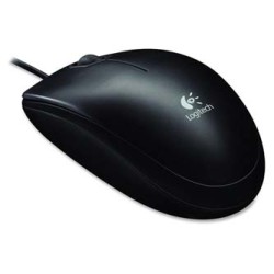 Logitech B100 Mysz przewodowa, czarna, 800DPI