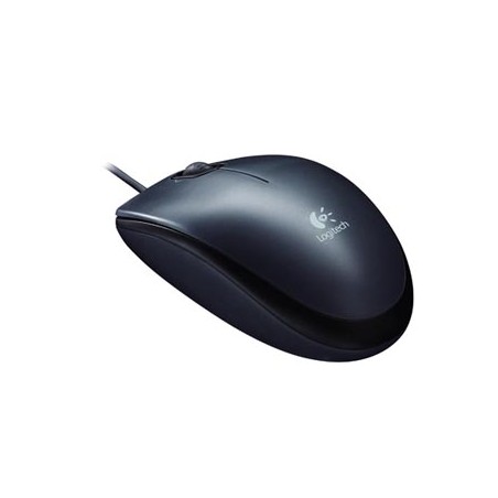 Logitech M100 Mysz przewodowa, czarna, 1000DPI