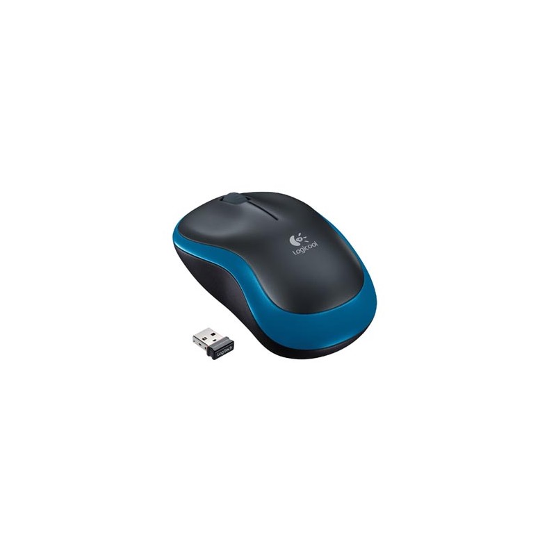 Logitech M185 Mysz bezprzewodowa, niebieska, 1000DPI