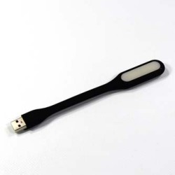 Lampka dla notebooka, gumowe, czarne, USB, LED, EOL