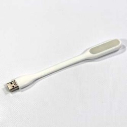 Lampka dla notebooka, gumowe, białe, USB, LED, EOL