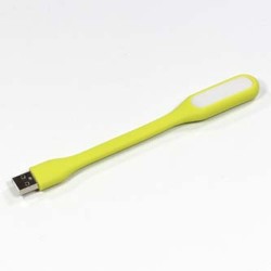 Lampka dla notebooka, gumowe, zielony, USB, LED, EOL