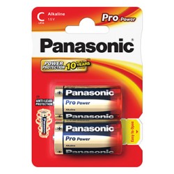 Panasonic Jednorazowa alkaliczna baterie C, 2-pack