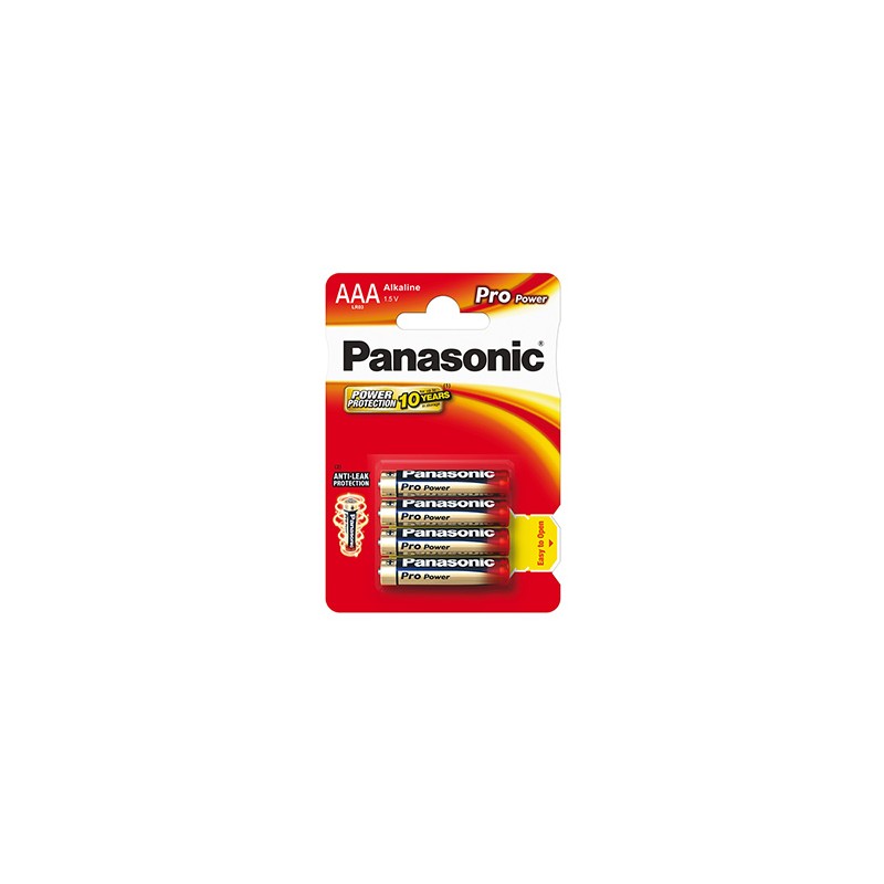 Panasonic Jednorazowa alkaliczna baterie AAA, 4-pack