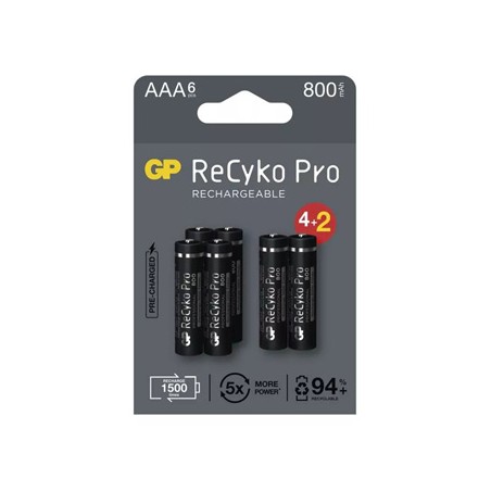GP Akumulatorki Ni-MH baterie AAA, 6-pack