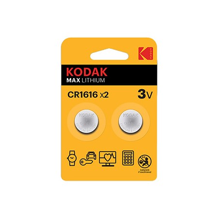 Kodak MAX Jednorazowa litowa baterie CR1616, 2-pack