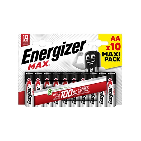 ENERGIZER MAX Jednorazowa alkaliczna baterie AA, 10-pack