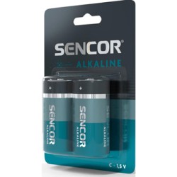 Sencor Jednorazowa alkaliczna baterie C, 2-pack