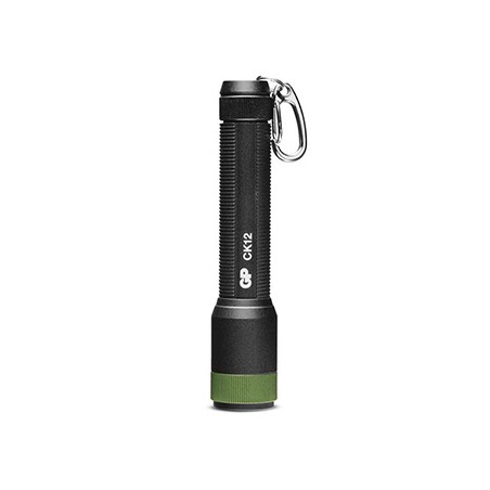 LED Flashlight, 1xAAA, metalowy, czarna, 20lm, CK12