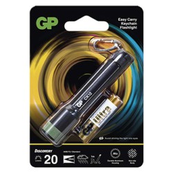 LED Flashlight, 1xAAA, metalowy, czarna, 20lm, CK12