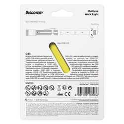 LED Flashlight, 2xAA, metalowy, czarna, 150lm, C33