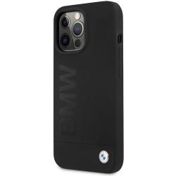 BMW nakładka do iPhone 13 Pro 6,1&quot BMHCP13LSLBLBK czarna hard case Liquid Silicone Logo