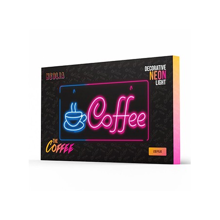 Neon PLEXI LED COFFEE pink blue NNE11 Neolia