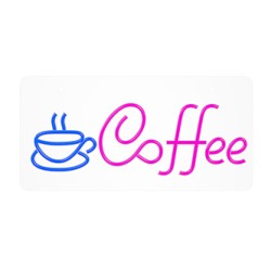 Neon PLEXI LED COFFEE pink blue NNE11 Neolia