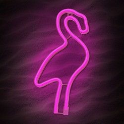 Neon LED Light Flamingo pink Bat + USB FLNE18 Forever Light
