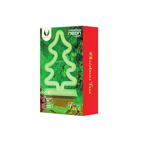 Neon Wood Stand LED TREE green FLNW03 Forever Light