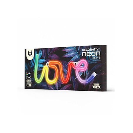 Neon LED RGB LOVE FLRN01 + RC Forever Light