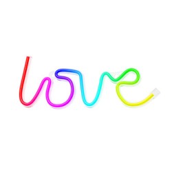 Neon LED RGB LOVE FLRN01 + RC Forever Light