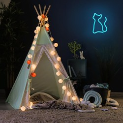 Neon LED Light CAT turquoise NNE24 Neolia