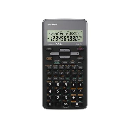 Sharp Kalkulator EL-531THGY, czarna, szkolny