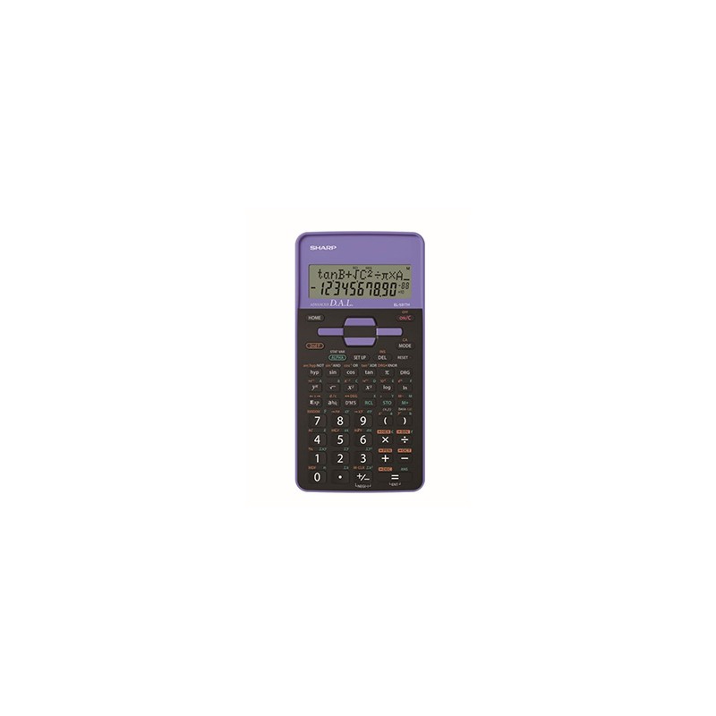 Sharp Kalkulator EL-531THBVL, fioletowy, szkolny
