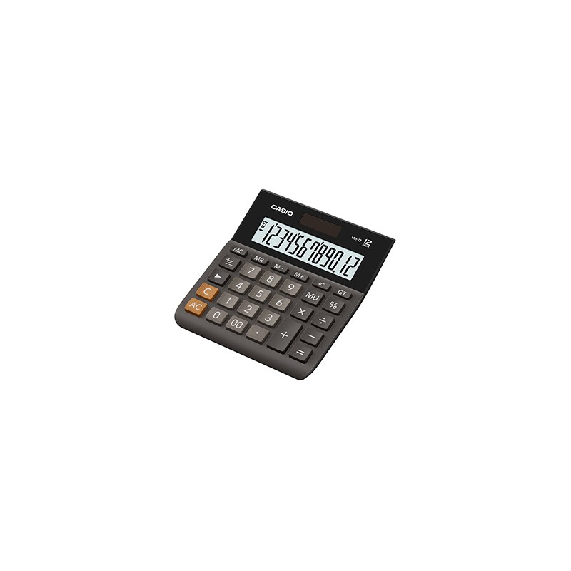 Casio Kalkulator MH 12 BK S EH, czarna, stołowy