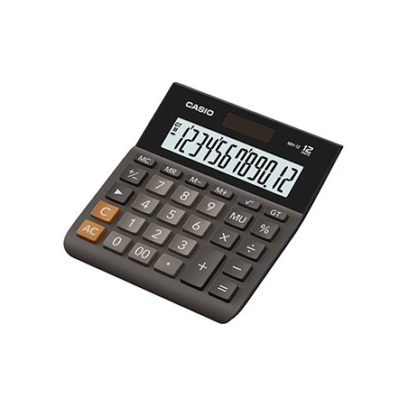 Casio Kalkulator MH 12 BK S EH, czarna, stołowy