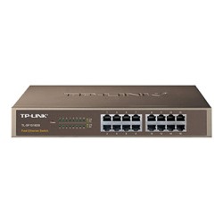 TP-LINK switch TL-SF1016DS 100Mbps, auto MDI/MDIX