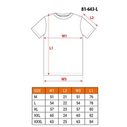 NEO TOOLS T-shirt z nadrukiem M