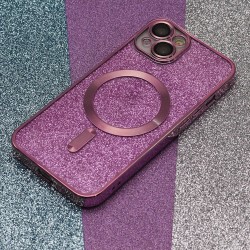 Nakładka Glitter Chrome Mag do iPhone 13 6,1&quot różowa