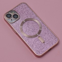 Nakładka Glitter Chrome Mag do iPhone 12 6,1&quot różowa