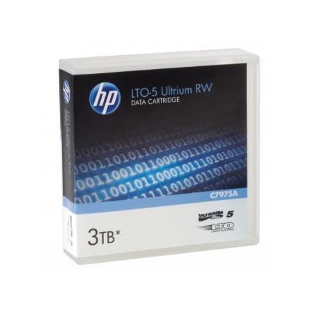 HP Ultrium RW LTO 5, 1100 (1,1 TB)/GB 3000 (3 TB)GB, jasnoniebieski, C7975A, do archiwizacji danych