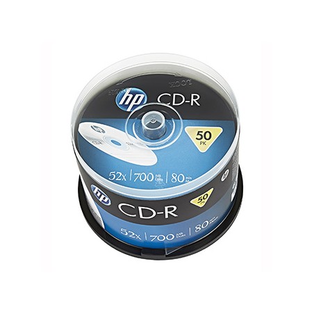 HP CD-R, CRE00017-3, 69307, 50-pack, 700MB, 52x, 80min., 12cm, bez możliwości nadruku, spindle, do archiwizacji danych
