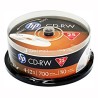 HP CD-RW, CWE00019-3, 69313, bez możliwości nadruku, 25 pack, 700MB, 4-12x, 80min., 12cm, cake box, do archiwizacji danych