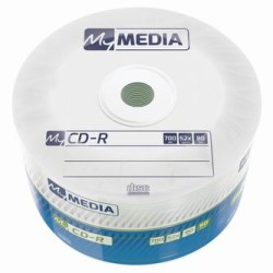 MyMedia CD-R, 69201, 50-pack, 700MB, 52x, 80min., 12cm, bez możliwości nadruku, wrap, Standard, do archiwizacji danych